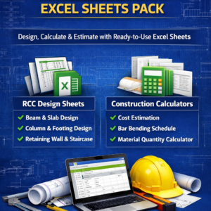 civil engineering excel sheets pack